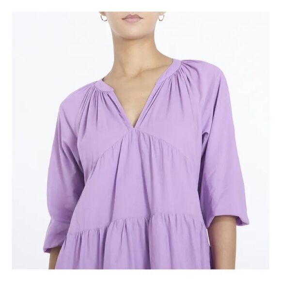 Xirena Mandarin Nadia Mini Orange Dress Boho Poplin Size XS - Picture 4 of 11